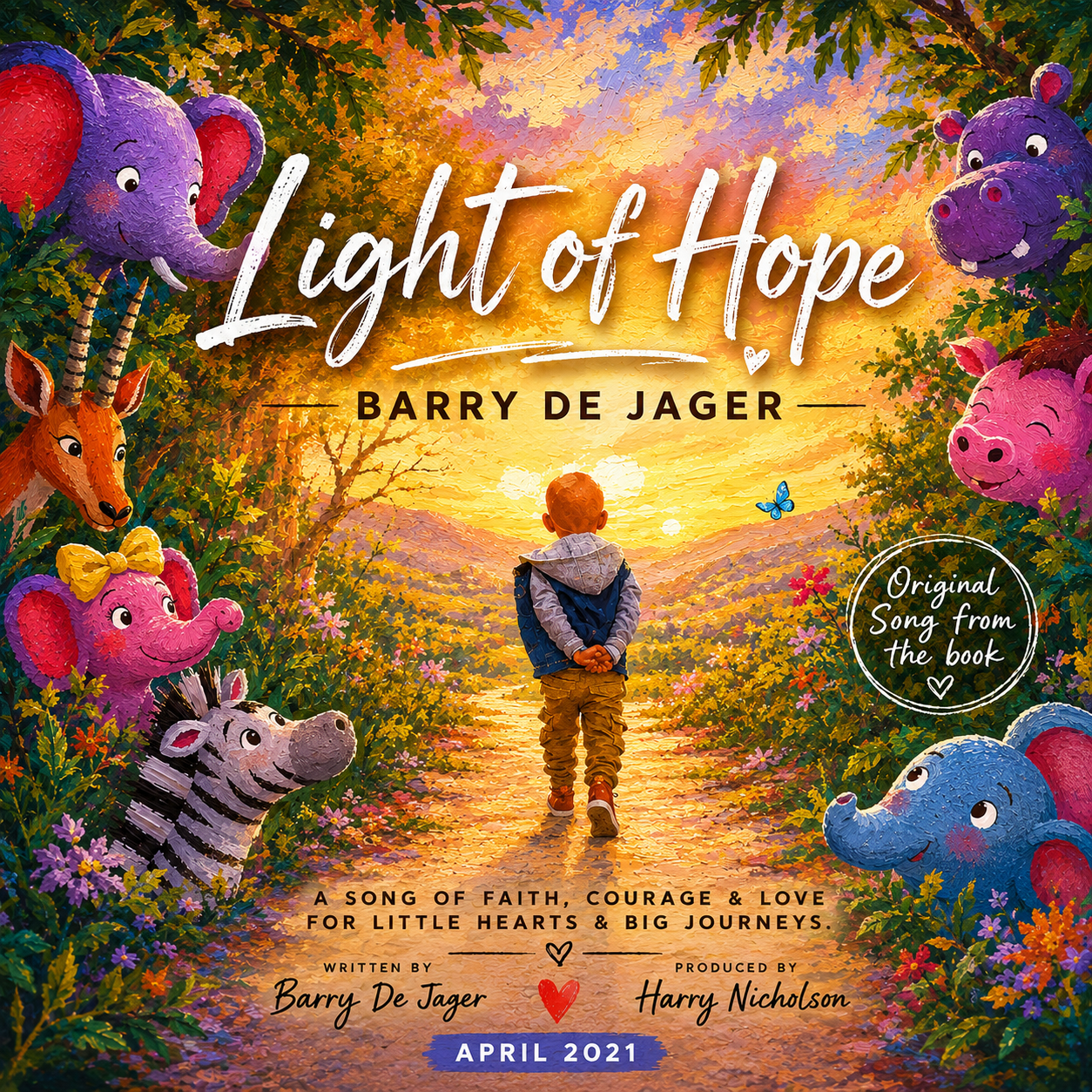 Cover artwork for “Light of Hope” by Barry de Jager